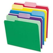 Pendaflex-1PK File Folders With Erasable Tabs, 1/3-Cut Tabs: Assorted, Letter Size, Assorted Colors, 30/Pack