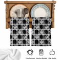thumbnail image 5 of Grey Geometric Kitchen Towels Set of 3, Black White Boho Absorbent Dish Towels for Kitchen, Microfiber Hand Towel, Quick Drying Tea Towel for Cleaning Decorative Dishcloths, 5 of 7