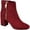 Burgundy, variant on Collection Womens Sarah Mixed Media Booties Ankle Boots