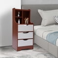 thumbnail image 3 of Nightstand Bedside Tables with 3 Drawers Bedroom Storage Cabinet Display Stand Makeup Table for Home Office, 3 of 9