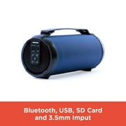RadioShack True Wireless Stereo Outdoor Speaker 9 Watts, Blue with FM Radio
