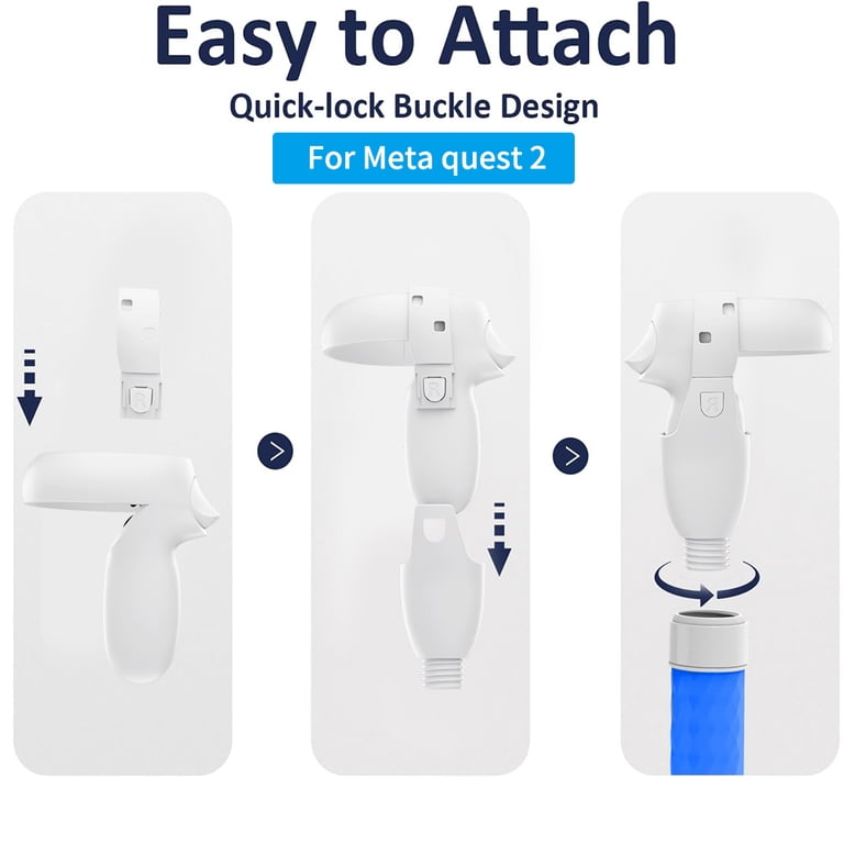 Meta/Oculus Quest 2 Controller Extension Kit, Dual Handles and