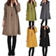 thumbnail image 4 of Vestido de mujer de otoño invierno, vestido suelto de manga larga con cuello en V Eccomum Amarillo XXXL, 4 of 7