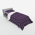thumbnail image 2 of Ambesonne Retro Bedding Set 3 Pcs, Circles Dots Short Lines, Twin XL, Dark Purple Pale Pink, 2 of 2