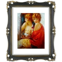 Picture Frames 11x14 Matted to 8x10, Black Photo Frames Vintage Poster Frame 11 x 14 for Home Office Decor