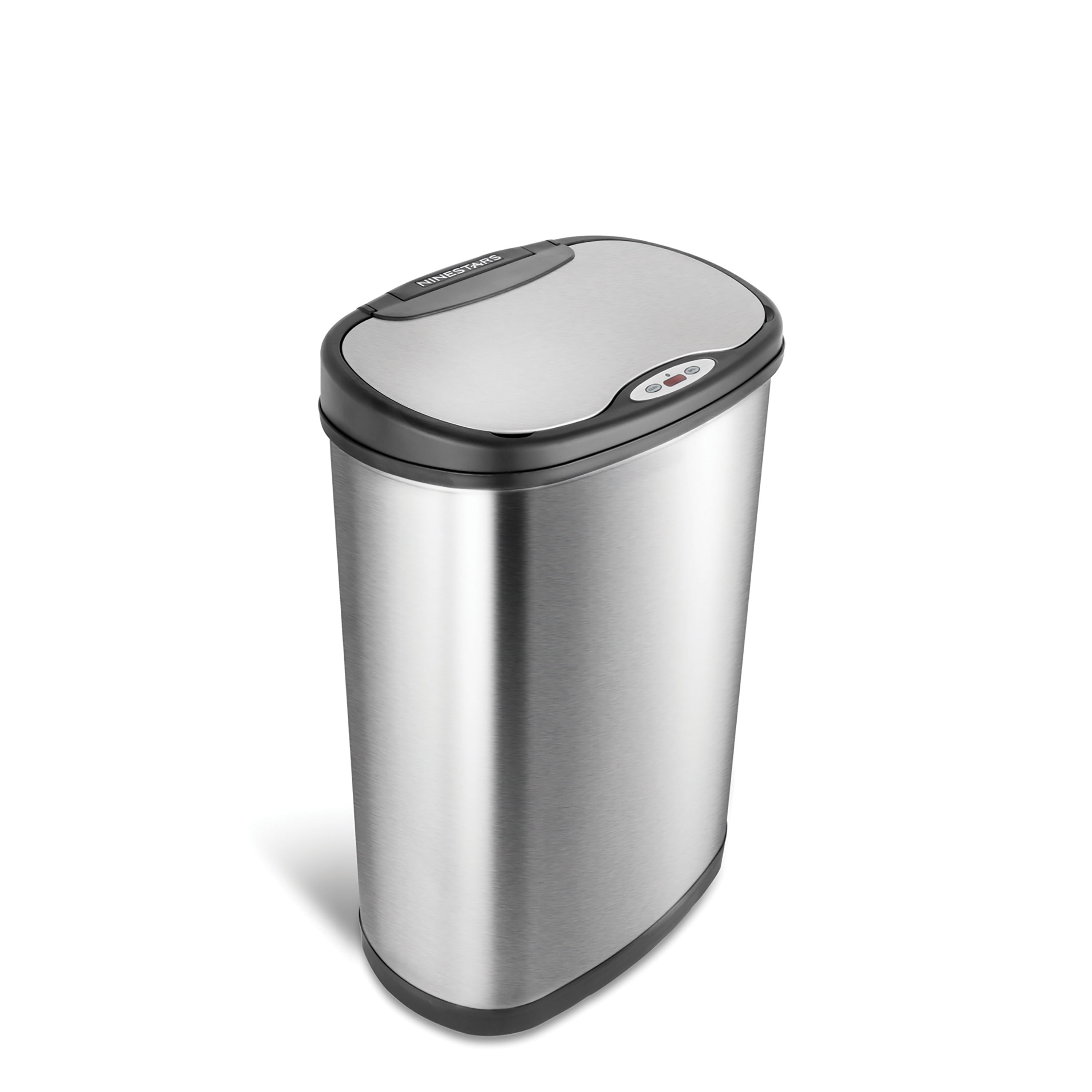 Nine Stars 13.2Gallon Stainless Steel Oval Sensored Trash Can with