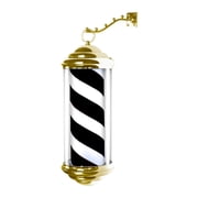 Stgfyxgs Barber Pole Light Barber Shop Pole LED LED Strips Light Classic,Barbershop Rotating Light,Hair Salon Open Sign for Hair Salon 40 black and white