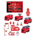 thumbnail image 2 of Qocolhg 15Pcs Fire Truck Toy for Ages 2-4 5-7 Toddlers Kids, Fire Engine Trucks, Pull Back Cars Kid Fire Station Playset, Boys&Girls Firetruck Toy Car, Christmas Birthday Gift for Boys Girls, 2 of 9