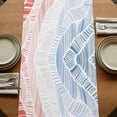thumbnail image 5 of Table Runners 72 Inches Long Dress Scarves, Ombre Orange Blue Farmhouse Kitchen Table Runner, Coffee Tablerunners, Summer Coastal Ocean Sea Beach Wave 18x72 Inch, 5 of 9