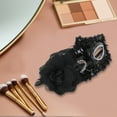 thumbnail image 4 of Unique Bargains 1 Pc Floral Sequins Half Face Party Mask for Masquerade Party Black, 4 of 4