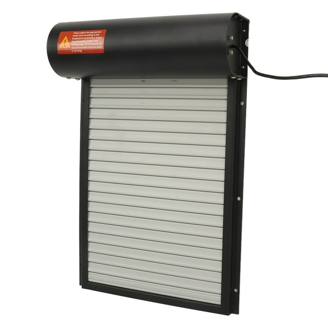 Automatic Chicken Coop Door, Solar Powered Door with LED Display Timer, Aluminum Door Chicken Coop Opener for Poultry Duck Goose Chicken Coop Door Opener