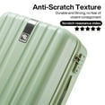 thumbnail image 2 of Hanke 20/24/29 Inch Carry On Luggage Sets 3 Piece Hard Shell Suitcases with Spinner Wheels Extra Large TSA Luggage Rolling Suitcase for Travel Nestable Storage(Bamboo Green), 2 of 8