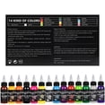 thumbnail image 3 of GTARTISTOO Ink Professional 14 Colors 1oz (14 Colors 30ml) Vegan-Friendly Pigment Ink Supplies Ink, 3 of 7