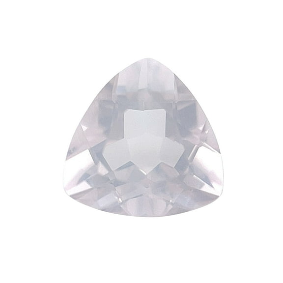 Certified Natural 1 Carat Rose Quartz Trilliant Shape Brilliant Cut 7 mm Loose Gemstone January Birthstone