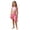 Pink, variant on Shadoumai Girls Tankini Swimsuits Ruffle Princess Bikini Set Drawstring Girls Swimwear Tankini 2 Pieces Cutout Beach Skirt Cute Ruched Bathing Suit