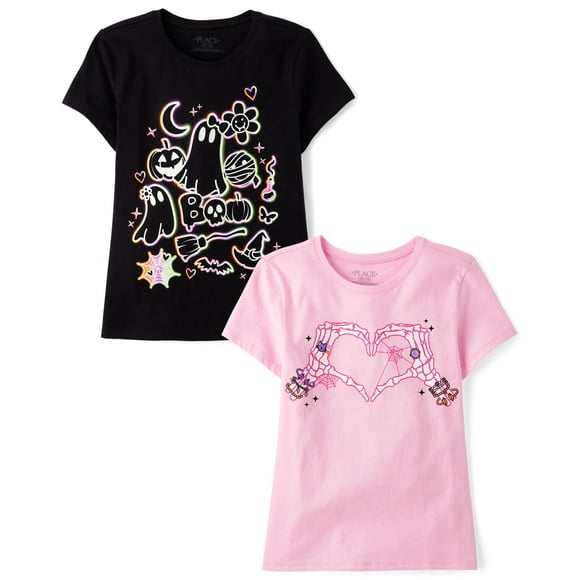 Camiseta The Children's Place All Holidays, paquete de 2 para niñas de 8 a 10 años