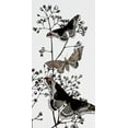 thumbnail image 2 of Boho Hue Studio 11x18 Black Ornate Wood Framed with Double Matting Museum Art Print Titled - Dark Butterflys 2, 2 of 4