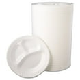thumbnail image 6 of Dart Laminated Foam Dinnerware, Plate, 3-Comp, 10 1/4", White, 125/Pk, 4 Pks/Ctn (10CPWQR), 6 of 6