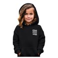 thumbnail image 6 of SUXIAN Sweatshirts for Teen Girls Letter Print Hooded with Pocket for Casual Sports Wear Black 5-6 Years, 6 of 7