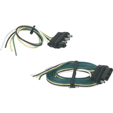 Hopkins Towing Solutions 4-Wire Flat Connector, 48in. Car/12in. Trailer, Model# 48215