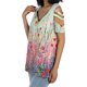 thumbnail image 4 of Lucakuins - Camiseta estampada con blusa para mujer, manga corta suelta con cremallera y cuello en V Lucakuins  moda, 4 of 9