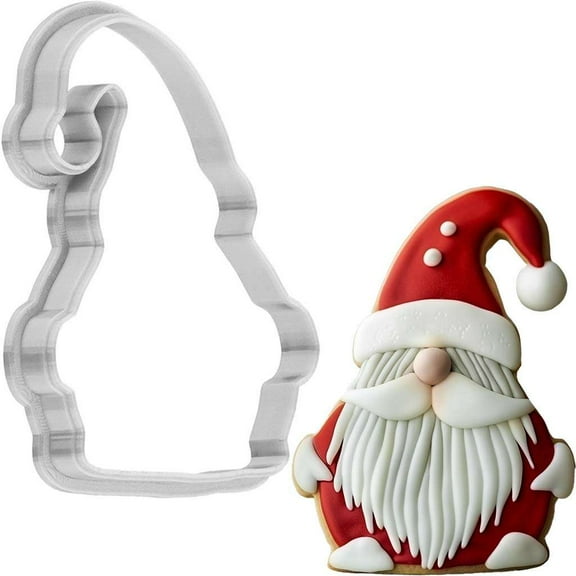 Christmas Gnome Cookie Cutter 4 Inch Made in USA by WONDERTORY