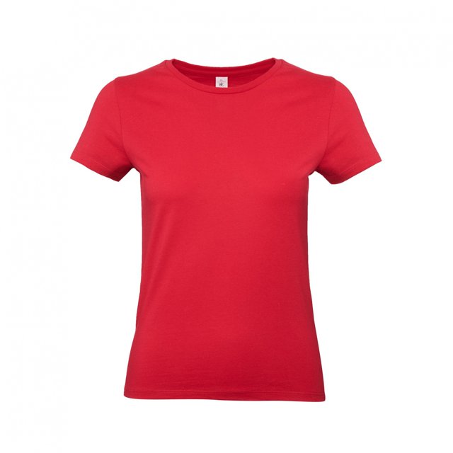 B&C - Camiseta básica para mujer (Rojo)