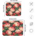 thumbnail image 3 of FREEAMG Rose Garden Dish Drying Mat for Kitchen Counter,Super Quick Absorbent Composite Sponge Dish Drying Pad,Heat Resistant Non-Slip Rack Tableware Mat, 16x18 Inch, 3 of 7