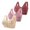 Purple, variant on Wireless Bras for Women No Underwire 3 PC Floral Print Push Up Seamless Bra Hot Pink Size 44