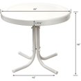 thumbnail image 3 of Pemberly Row Table Rétro en Métal Blanc, 3 of 4