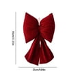 thumbnail image 3 of Christmas Tree Decorations, Large Christmas Bows, Red Velvet Three-Dimensional Korean Bow Pendant, Oversized Festive Tree Ornament for Holiday Wedding Party Decor, 3 of 7