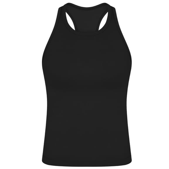 SHITINN Fitted Top Athletic High Neck Tops for Women Women's Casual Sleeveless Tank Tops for Everyday Wear and Comfort Soft Stretch Basic Camisole with Solid Color Design with Jeans and Pants