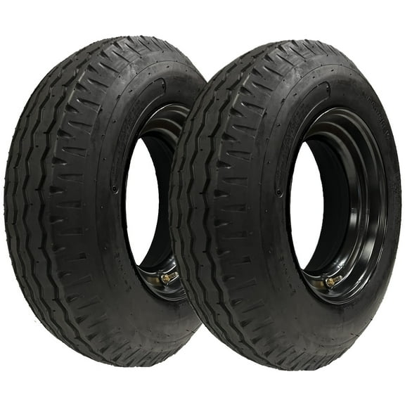 2-Pk Homaster Trailer Tire 8-14.5 LRH 14.5 in. 6x14.5 in. Rim Load Range H Mobile Home RV
