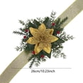 thumbnail image 3 of Qholemyo Red Berry Needle Velvet Curtain Tieback Greenery Wreath Fake Plants Home Decor Christmas Holiday Window Accessory, 3 of 5