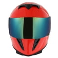 thumbnail image 3 of 1Storm Motorcycle Full Face Helmet Street Bike Skull King HJK311 + One Extra Clear Shield; Glossy Red, 3 of 7