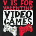 thumbnail image 3 of CafePress - V Is For Video Games Valentine Long Sleeve T Shirt - Long Sleeve Dark T-Shirt, 3 of 4