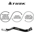 Tusk Folding Shift Lever +10mm Black/Silver Tip for Kawasaki KLR650