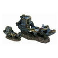 thumbnail image 2 of Penn-Plax Deco-Replicas Sunken Treasure Ship Aquarium Decoration – Small Resin, 2 of 7