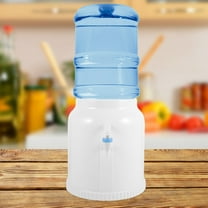 Raindrops Portable Desktop Mini Water Dispenser for Bottled Water Storage White Plastic Sturdy Structure 70 Characters