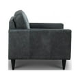 thumbnail image 5 of Hello Sofa Home Naples Mid-Century Top Grain Leather Armchair in Gray, 5 of 10