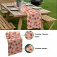 thumbnail image 5 of Pink Flowers Table Runner - 120 Inch Long, Kitchen Dining Table Runner Dresser Scarves, Pastoral Floral Leaves Botanical Rustic Farmhouse Decor for Coffee Tables Wedding Party Banquet, 5 of 8