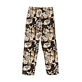 thumbnail image 5 of Goofa Retro Hydrangeas Printed Soft Pajama Pants for Men, Wide Leg Comfy Casual Lounge Yoga Pants-XX-Large, 5 of 9