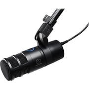 Audio-Technica AT2040USB Hypercardioid Dynamic Podcast USB Microphone, Black Bundle