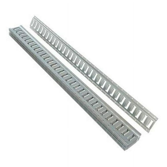 Vestil E-TRK-5-ZN-10PK 5 ft. Steel Zinc Plated E-Track - Gray - Pack of 10