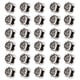thumbnail image 2 of Cuentas De Rastas, 30 Piezas De Cuentas De Barba Elegantes Resistentes Al Desgaste Para Hombres Y Mujeres Para Fiesta De Cumpleaños Para Joyería DIY OTVIAP Dreadlocks Bead, 2 of 8