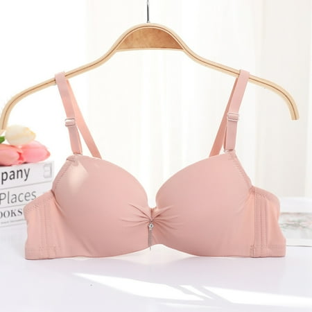 LLYWEY Comfort Bras Clearance Womens Seamless Wirefree Bras Ladies Bralette Bra Style-1228 Women s Plus Multiway Bra Feature Adult Female Wireless Sports Bras Gray 38B