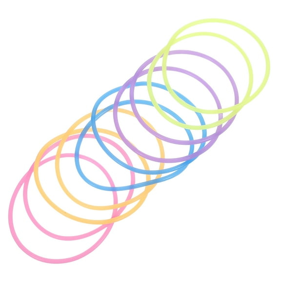 OUNONA 10 Pcs Personalized Luminous Silicone Bracelet Miss 5.80X5.80X0.25CM