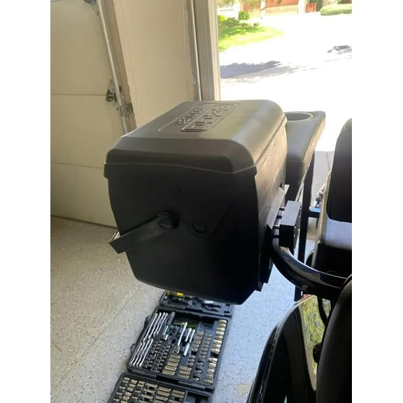 Golf Cart Cooler Mount - Custom Design for E-Z-Go RXV, Square Side Rail