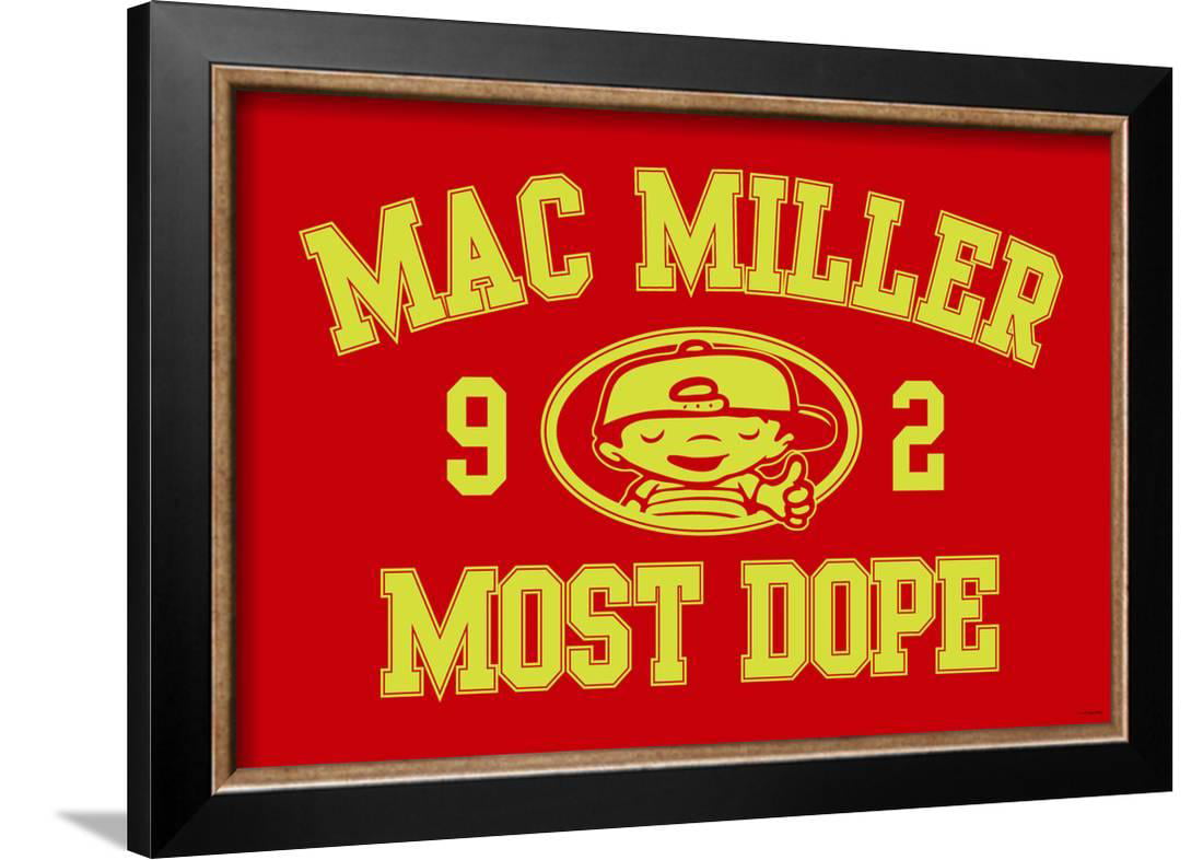 Mac Miller - Most Dope Framed Poster Wall Art - Walmart.com