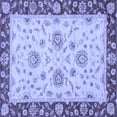 thumbnail image 1 of Ahgly Company Machine Washable Indoor Square Oriental Blue Traditional Area Rugs, 7' Square, 1 of 4